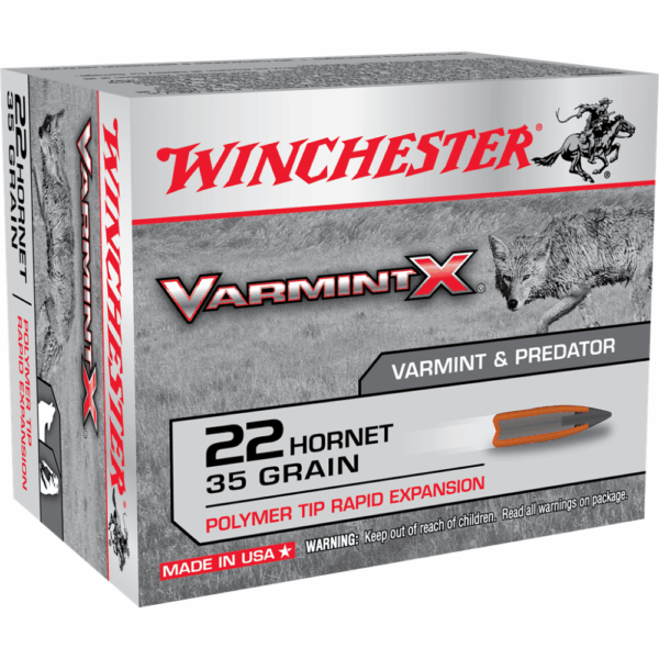 Winchester Varmint X Rifle Ammunition .22 Hornet 35 gr. PT 3100 fps 20/ct - Precision Shot Firearms