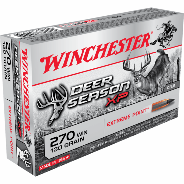 Winchester Deer Season XP Rifle Ammunition 270 Win 130 gr. PT 3060 fps 20/ct - Precision Shot Firearms