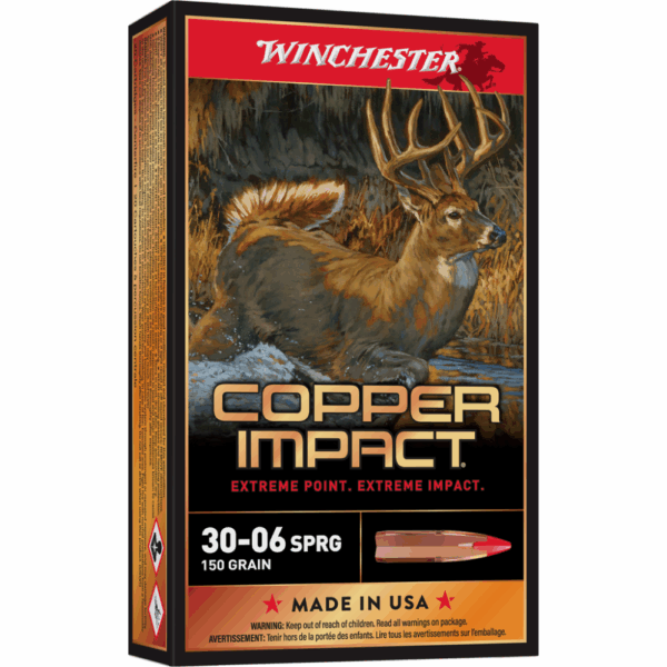 Winchester Copper Impact Rifle Ammunition 30-06 SPRG 150 gr. BT 2920 fps 20/ct - Precision Shot Firearms