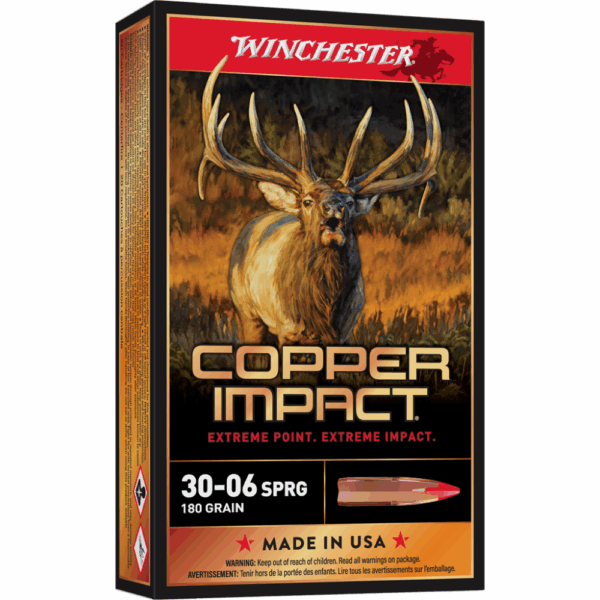 Winchester Copper Impact Rifle Ammunition 30-06 SPRG 180 gr. BT 2725 fps 20/ct - Precision Shot Firearms