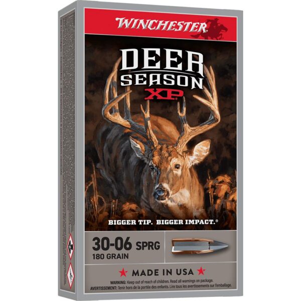 Winchester Deer Season XP Rifle Ammunition .30-06 Sprg 180gr PT 2750 fps 20/ct - Precision Shot Firearms