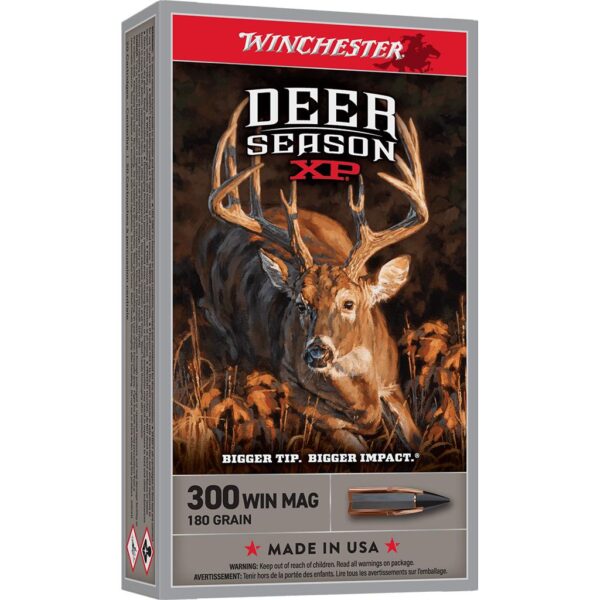 Winchester Deer Season XP Rifle Ammunition .300 Win Mag 180gr PT 2950 fps 20/ct - Precision Shot Firearms