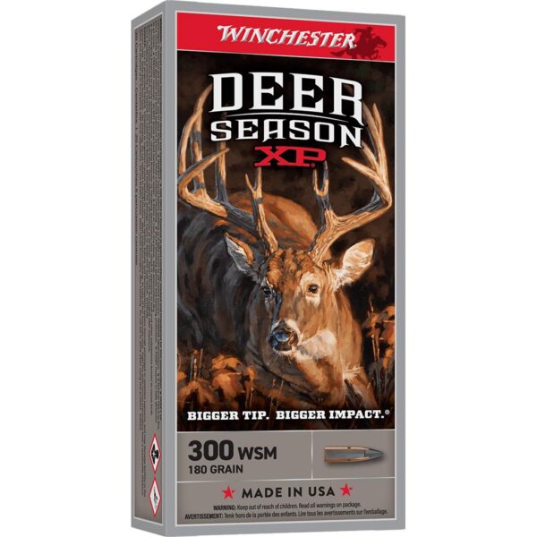 Winchester Deer Season XP Rifle Ammunition .300 WSM 180gr PT 2900 fps 20/ct - Precision Shot Firearms