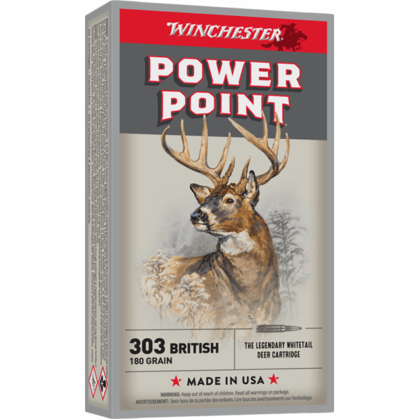 Winchester Super-X Power Point Rifle Ammunition .303 British 180 gr. PSP 2460 fps 20/ct - Precision Shot Firearms