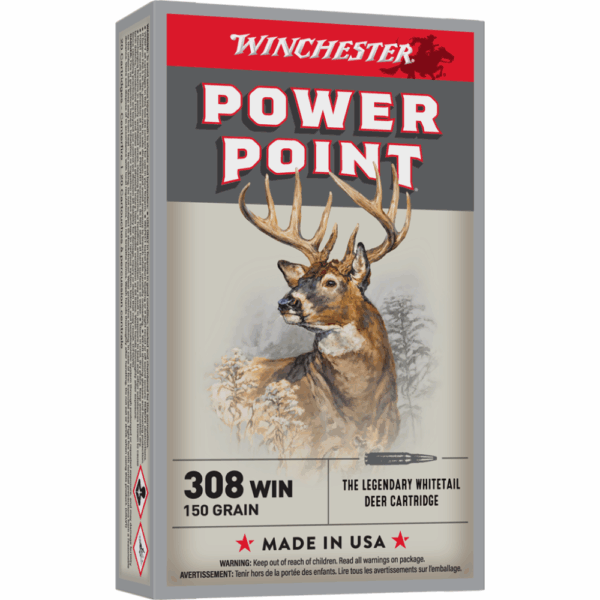 Winchester Super-X Power Point Rifle Ammunition .308 Win 150 gr. PSP 2820 fps 20/ct - Precision Shot Firearms
