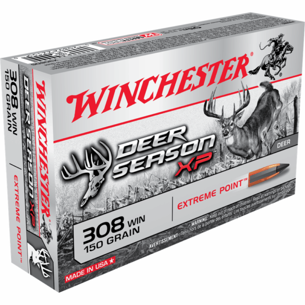 Winchester Deer Season XP Rifle Ammunition 308 Win 150 gr. PT 2820 fps 20/ct - Precision Shot Firearms
