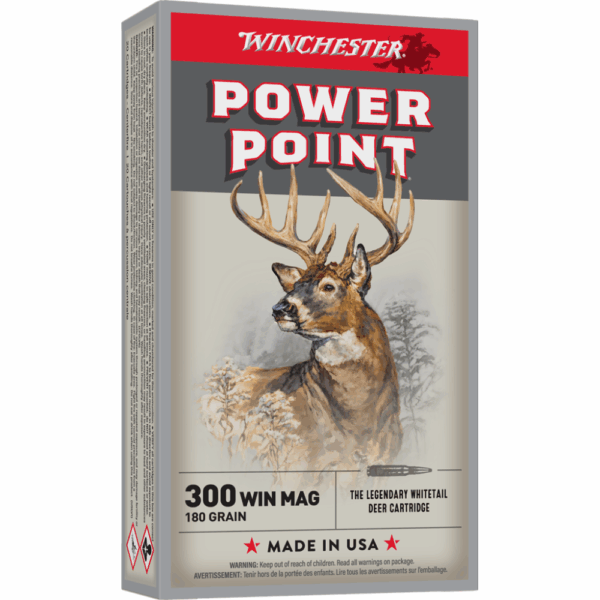Winchester Super-X Power Point Rifle Ammunition .300 Win Mag 180 gr PSP 2960 fps 20/ct - Precision Shot Firearms