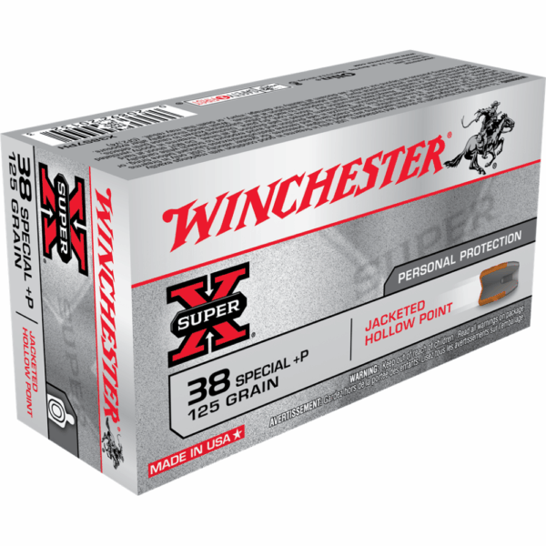 Winchester Super-X Handgun Ammunition .38 Spl (+P) 125 gr. JHP 945 fps 50/ct - Precision Shot Firearms