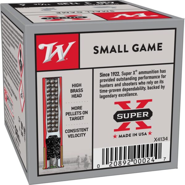 Winchester Super-X High-Brass Shotshells .410 ga 3" MAX 11/16 oz 1135 fps #4 25/ct - Precision Shot Firearms