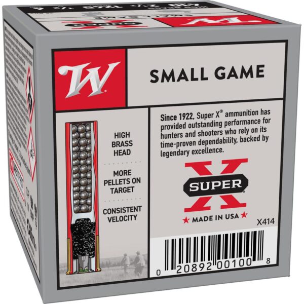 Winchester Super-X High-Brass Shotshells .410 ga 2-1/2" 1/2 oz 1245 fps #4 25/ct - Precision Shot Firearms