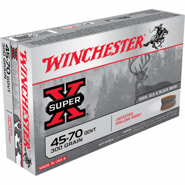 Winchester Super-X Rifle Ammunition 45-70 Govt 300 gr. JHP 1880 fps 20/ct - Precision Shot Firearms