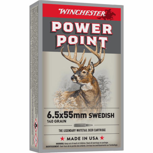Winchester Super-X Rifle Ammunition 6.5x55 Swedish 140 gr. PSP 2550 fps 20/ct - Precision Shot Firearms