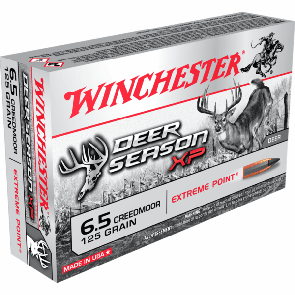 Winchester Deer Season XP Rifle Ammunition 6.5 Creedmoor 125 gr. PT 2850 fps 20/ct - Precision Shot Firearms