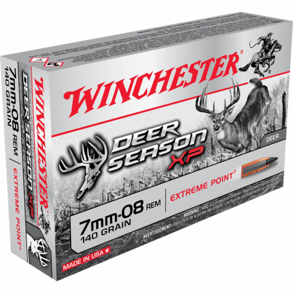 Winchester Deer Season XP Rifle Ammunition 7mm-08 Rem 140 gr. PT 2800 fps 20/ct - Precision Shot Firearms