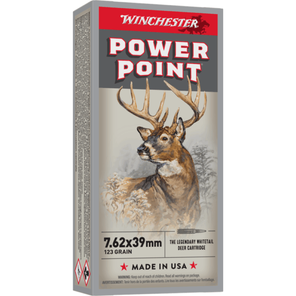 Winchester Super-X Rifle Ammunition 7.62x39mm 123 gr. SP 2365 fps 20/ct - Precision Shot Firearms