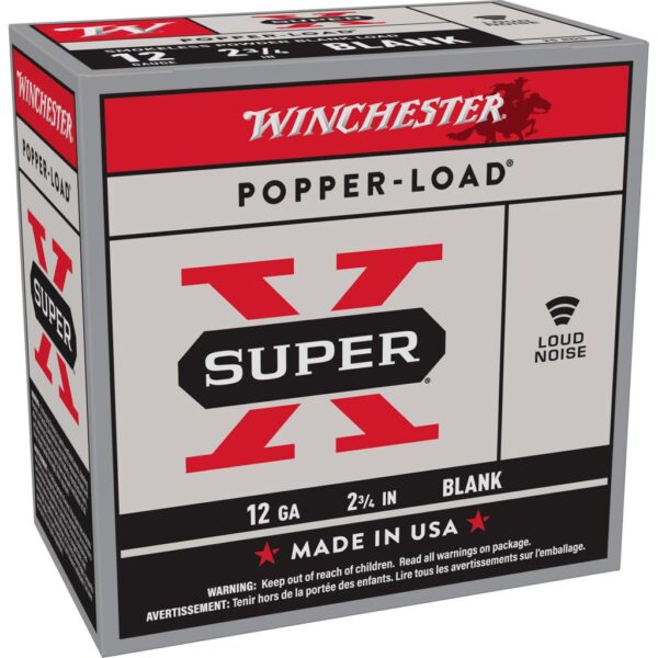 Winchester Super-X Blank Cartridges 12 ga 2-3/4" Smokeless 25/ct - Precision Shot Firearms