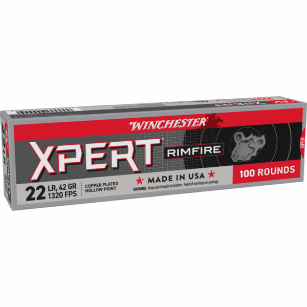 Winchester Xpert Rimfire Ammunition .22 LR 42 gr. LRN 1320 fps 100/ct - Precision Shot Firearms