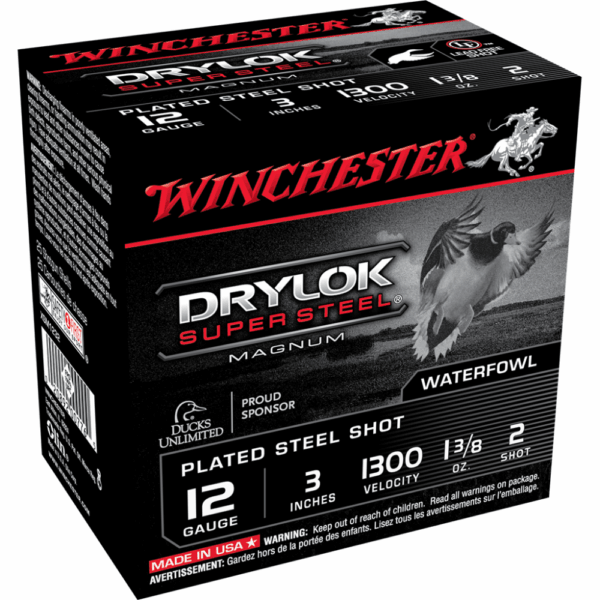 Winchester Super-X Drylok Super Steel Shotshells 12 ga 3" 1-3/8 oz 1375 fps #2 25/ct - Precision Shot Firearms