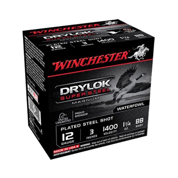 Winchester Drylok Super Steel Magnum Shotshells 3" 1-1/4 oz 1400 fps #BB 10/ct - Precision Shot Firearms