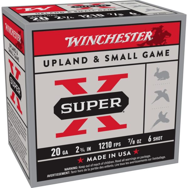 Winchester Super-X Game Shotshells 20 ga 2-3/4" 7/8 oz 1210 fps #6 25/ct - Precision Shot Firearms