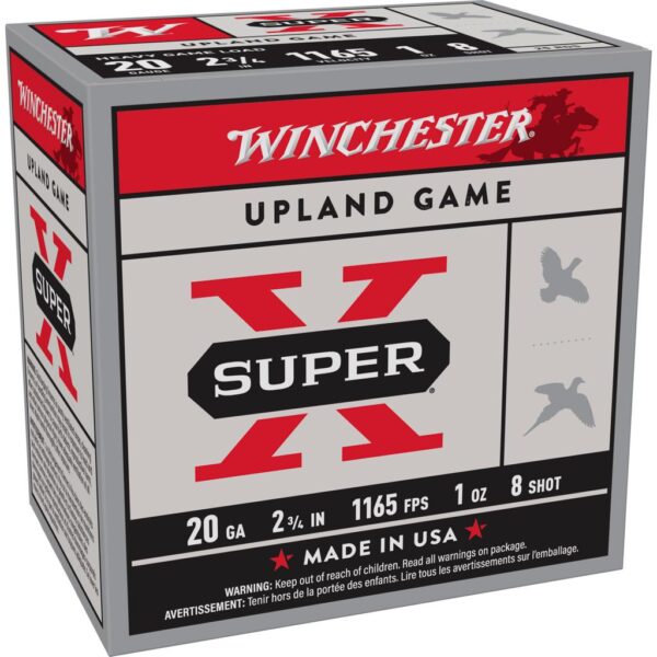 Winchester Super-X Heavy Game Shotshells 20 ga 2-3/4" 1 oz 1165 fps #8 25/ct - Precision Shot Firearms