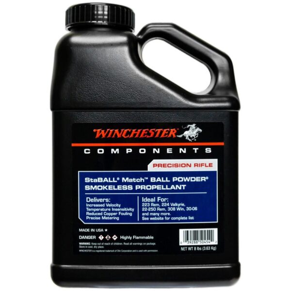 Winchester Powder Staball Match 8lb 1Gal - Precision Shot Firearms
