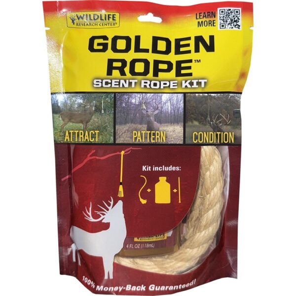 Wildlife Research Golden Rope Scent Rope Kit with 1 Rope and 4 oz Attractant Bottle - Precision Shot Firearms