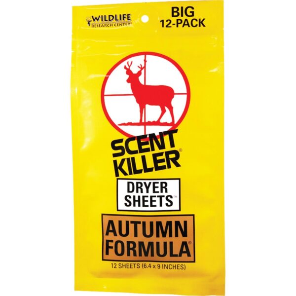 Wildlife Research Scentkiller Dryr Sheets Autmn - 12 Pack - Precision Shot Firearms