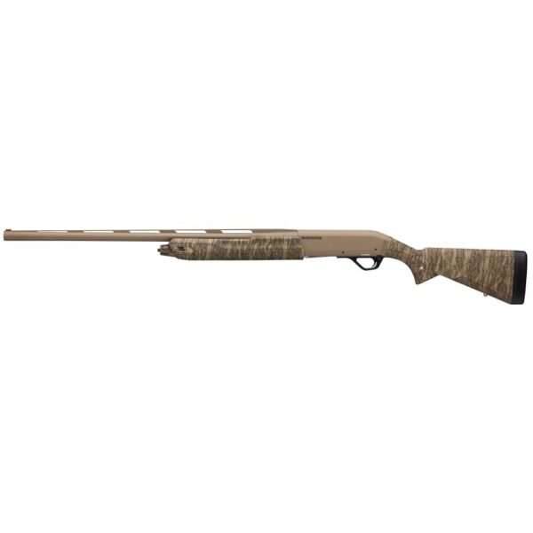 Winchester SX4 Hybrid Hunter Shotgun 12 ga 3.5" Chamber 4/rd 28" FDE Barrel Mossy Oak Bottomland Synthetic Stock - Precision Shot Firearms