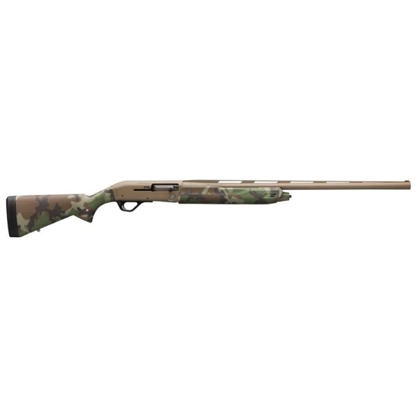 Winchester SX4 Hybrid Hunter Woodland Shotgun 12 ga 3.5" Chamber 4rd Magazine 26" Barrel FDE and Woodland Camo - Precision Shot Firearms