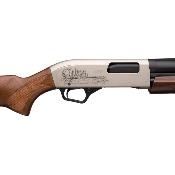 Winchester SXP Upland Pump Action Shotgun 12ga 3" Chamber 4rd Capacity 26" Barrel Silver Eager Receiver Wood Stock - Precision Shot Firearms