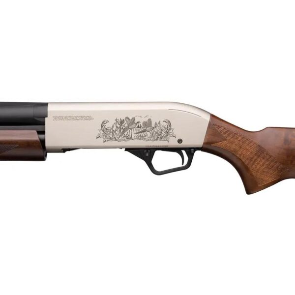 Winchester SXP Upland Pump Action Shotgun 12ga 3" Chamber 4rd Capacity 26" Barrel Silver Eager Receiver Wood Stock - Precision Shot Firearms