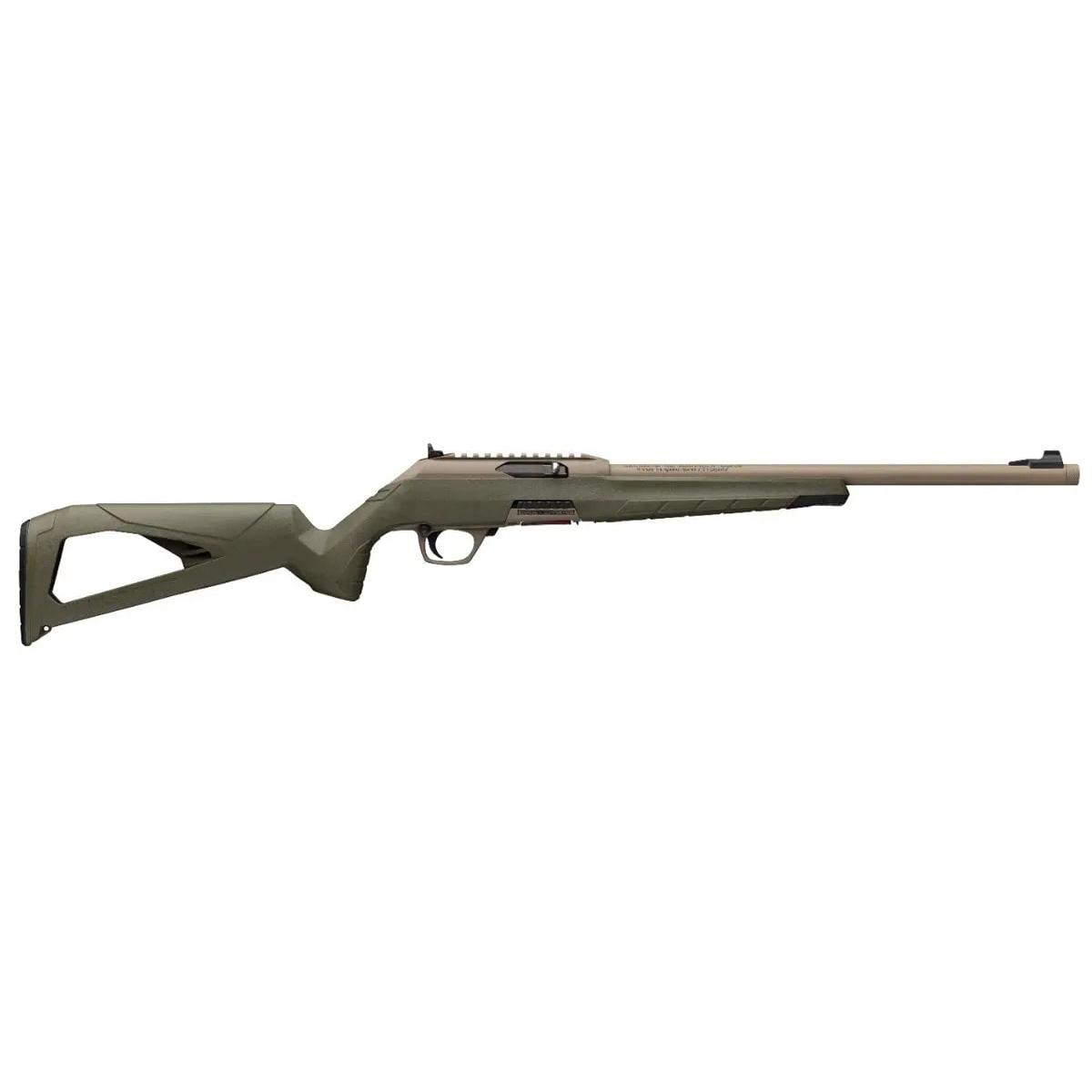 Winchester Wildcat SR(Suppressor Ready) Rifle .22 LR 10rd Magazine(1) 16.5" FDE Barrel Composite OD Green Stock - Precision Shot Firearms