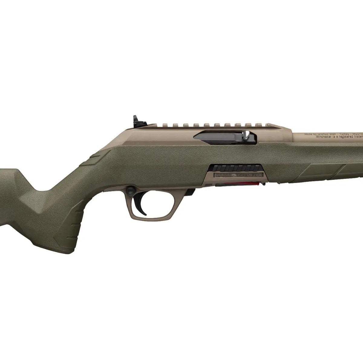 Winchester Wildcat SR(Suppressor Ready) Rifle .22 LR 10rd Magazine(1) 16.5" FDE Barrel Composite OD Green Stock - Precision Shot Firearms
