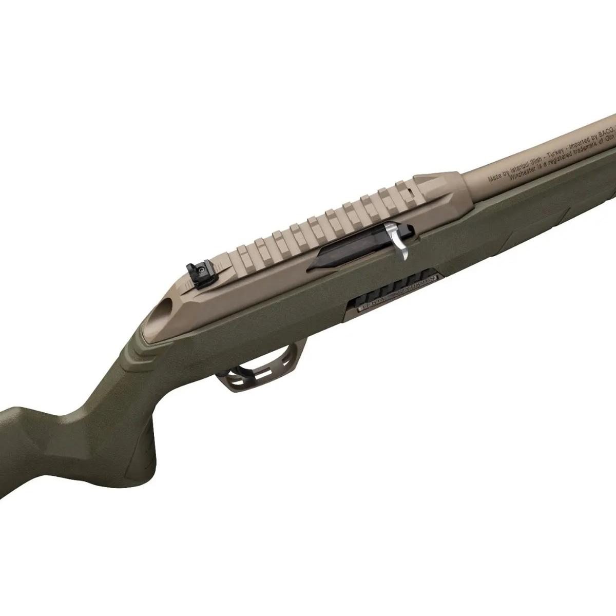 Winchester Wildcat SR(Suppressor Ready) Rifle .22 LR 10rd Magazine(1) 16.5" FDE Barrel Composite OD Green Stock - Precision Shot Firearms