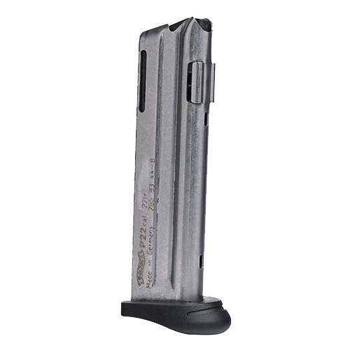 Walther Colt P22 Q-Style Handgun Magazine w/Finger Rest Stainless .22 LR 10/rd - Precision Shot Firearms