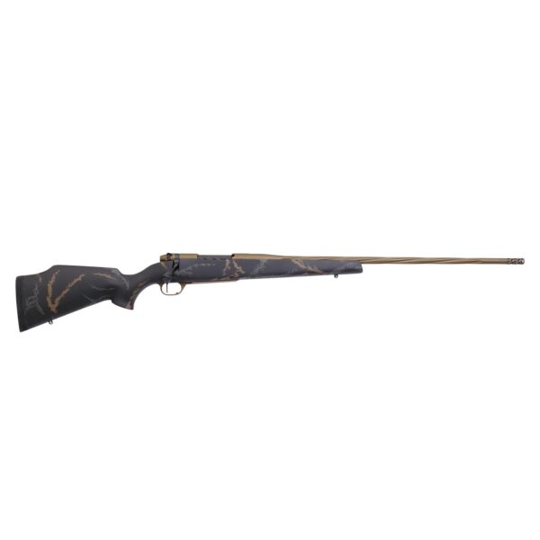 Weatherby MK V Weathermark Limited Rifle .257 Wby Mag 3rd Capacity 26" Fluted Barrel Black/Gray/Bronze Stock - Precision Shot Firearms