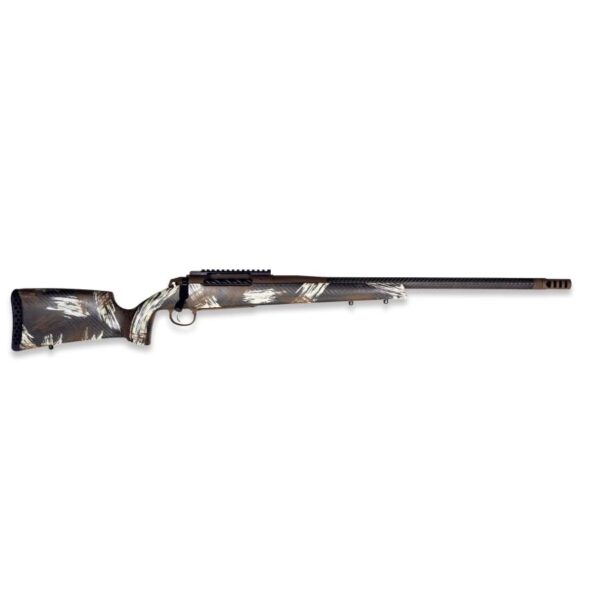 Weatherby 307 Alpine CT .280 Ackley Imp 3rd Capacity 22'' Threaded Barrel w/2'' Bronze Brake Carbon Fiber w/ WYO Brown Sponge Pattern - Precision Shot Firearms