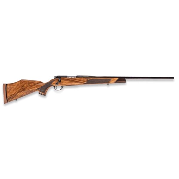 Weatherby Mark V Deluxe Varmintmaster Rifle .22-250 Rem 3rd Magazine 24" 1/2x28 Threaded Barrel Walnut - Precision Shot Firearms