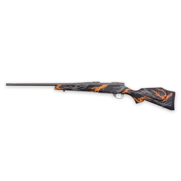 Weatherby Vanguard Compact Hunter Rifle .308 Win 5rd Magazine 20" Barrel Black and Orange with Muzzle Brake - Precision Shot Firearms