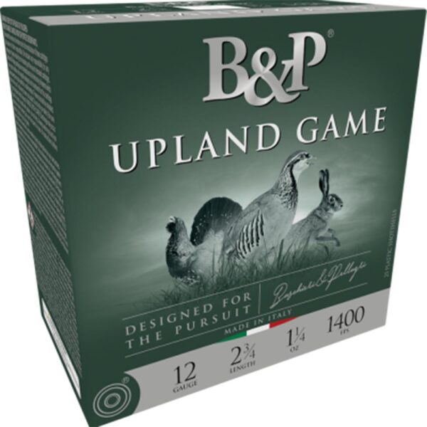 B&P Upland Game Shotshells- 12 ga 2-3/4 In 1-1/4 oz #4 1400 fps 25/ct - Precision Shot Firearms