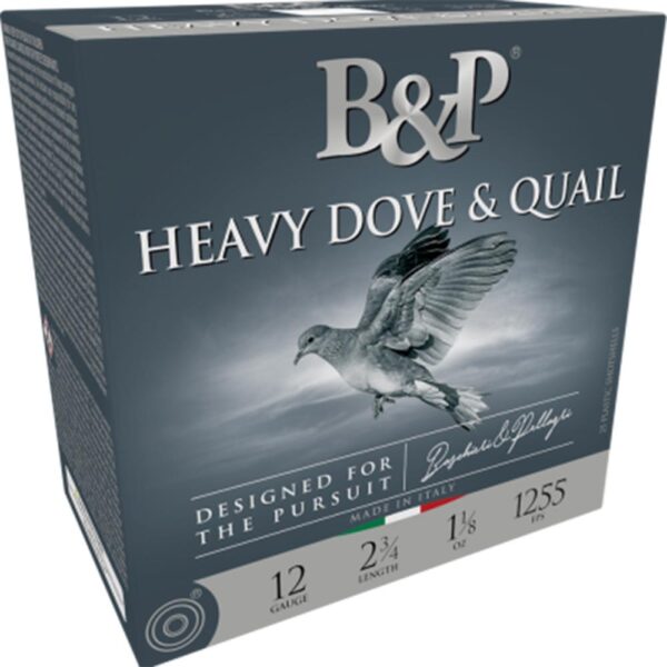 B&P Dove & Quail Shotshells- 12 ga 2-3/4 In 1-1/8 oz #7.5 1255 fps 25/ct - Precision Shot Firearms