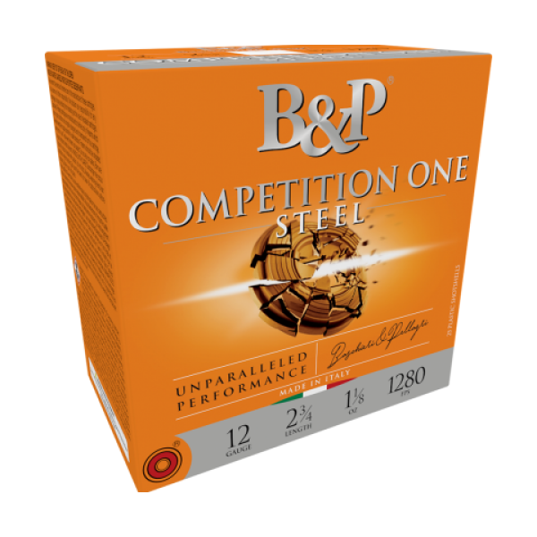 B&P Competition One Steel Shot Shotshells 12 ga. 2-3/4" 1-1/8 oz 1280 fps #7.5 25/ct - Precision Shot Firearms
