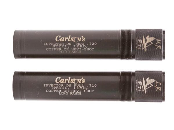 Carlson's Delta Waterfowl Extended Mid and Long Range Choke Tubes for 12 ga Browning Invector DS 2/ct - Precision Shot Firearms