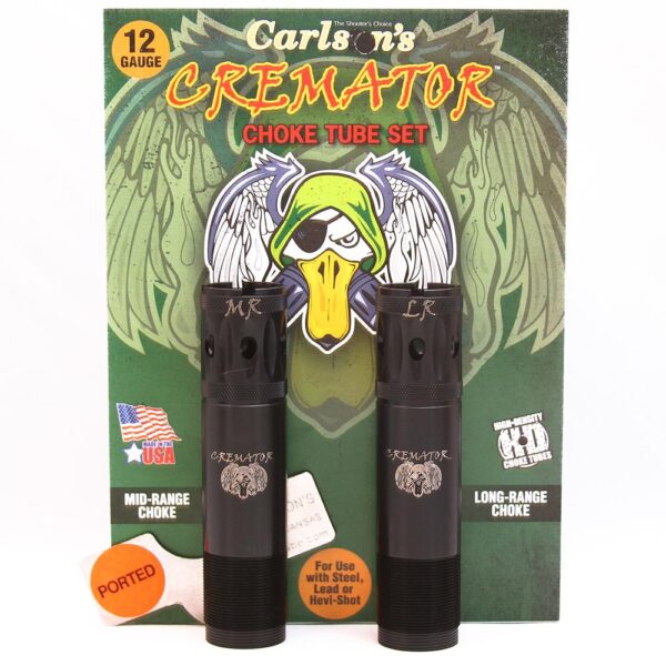 Carlson's Cremator Waterfowl Mid and Long Range Ported Choke Tube for 12 ga Browning Invector Plus 2/ct - Precision Shot Firearms