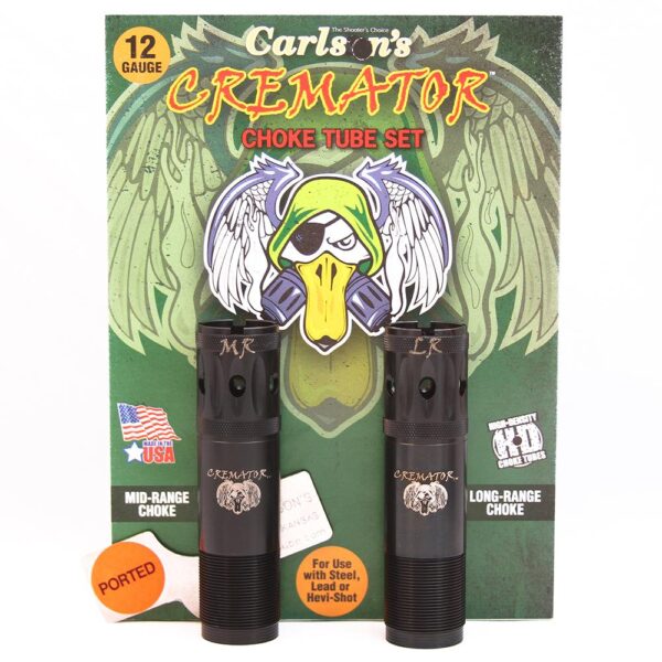 Carlson's Cremator Waterfowl Mid and Long Range Ported Choke Tubes for 12 ga Remington 2/ct - Precision Shot Firearms