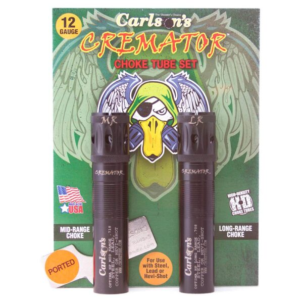 Carlson's Cremator Waterfowl Mid and Long Range Ported Choke Tubes for 12 ga Beretta Optima HP .708 and .718 2/ct - Precision Shot Firearms