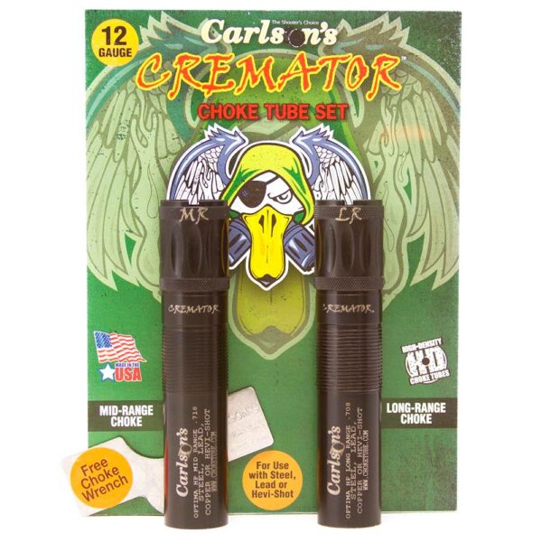 Carlson's Cremator Waterfowl Mid and Long Range Non-Ported Choke Tubes for 12 ga Beretta Optima HP .708 and .718 2/ct - Precision Shot Firearms