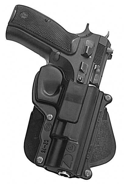Fobus Standard Paddle Holster for CZ 75 9mm Black Right Hand - Precision Shot Firearms