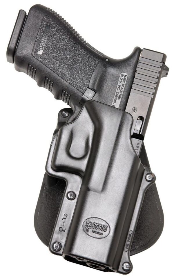 Fobus Standard Paddle Holster for Glock 20|Glock 21|Glock 37|Glock 38 Black Right Hand - Precision Shot Firearms